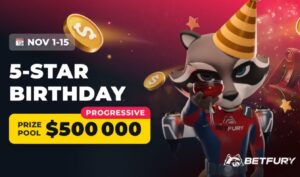 betfury 5 star birthday event