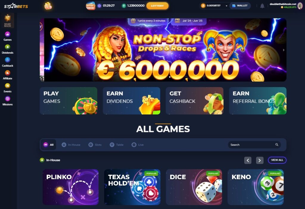 starbets cashback