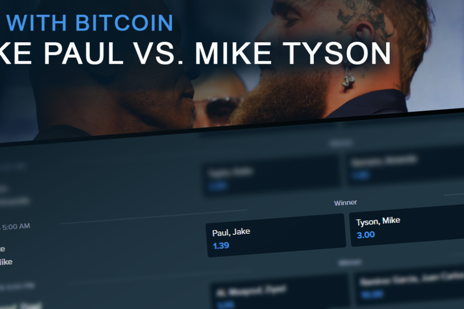 mike tyson vs jake paul betting with bitcoin